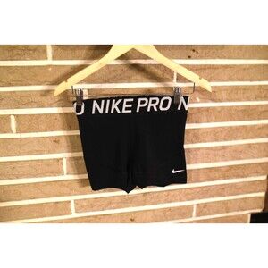 Nike pro Women's shorts 3" Black White M CZ9857 010 compression